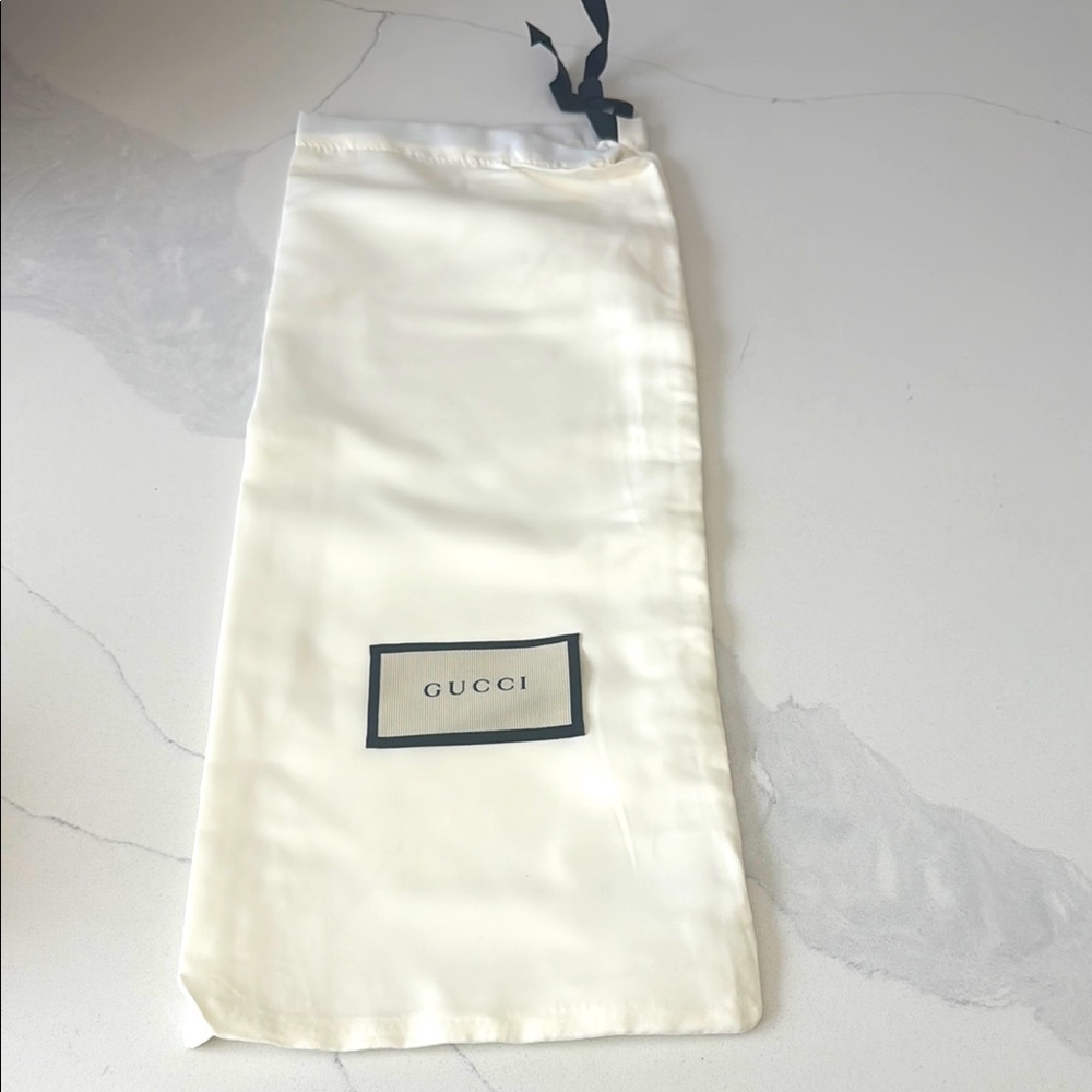 Gucci White Dust Bag 6 x 16